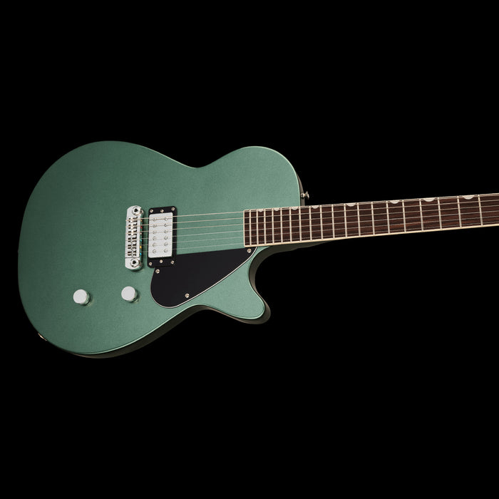 Gretsch Electromatic Jet Club 1 Pickup Rosewood Fingerboard Steel Olive Contour Body Right