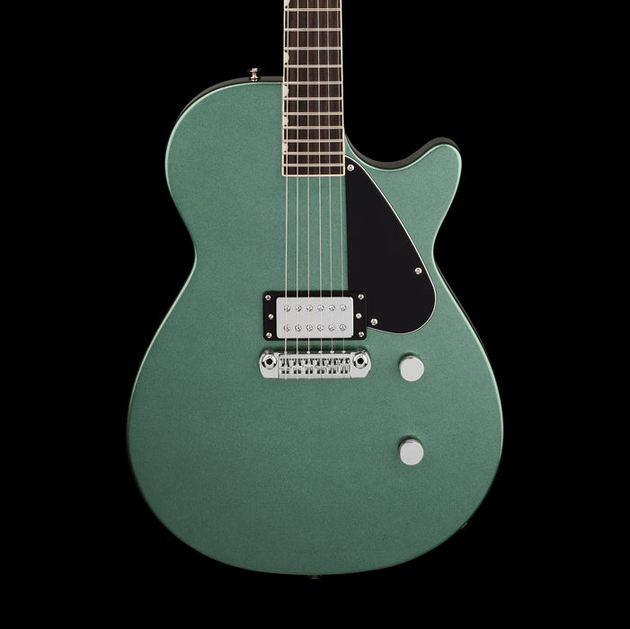 Gretsch Electromatic Jet Club 1 Pickup Rosewood Fingerboard Steel Olive Front Crop
