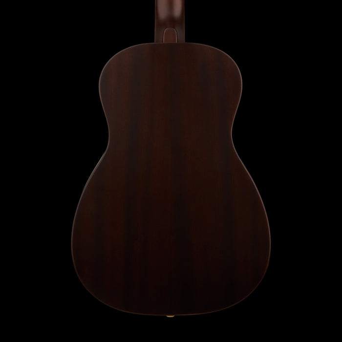 Gretsch Jim Dandy Parlor Deep Cherry Burst Acoustic Guitar Back Crop
