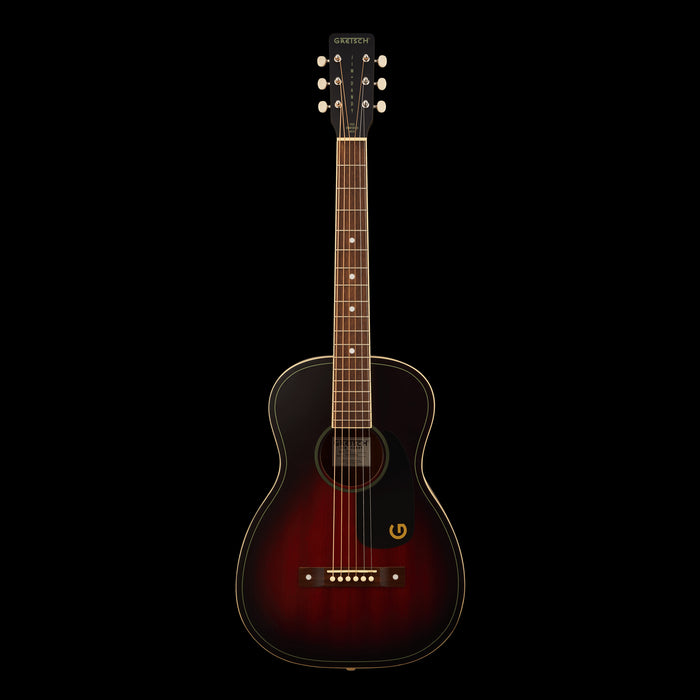 Gretsch Jim Dandy Parlor Deep Cherry Burst Acoustic Guitar Front