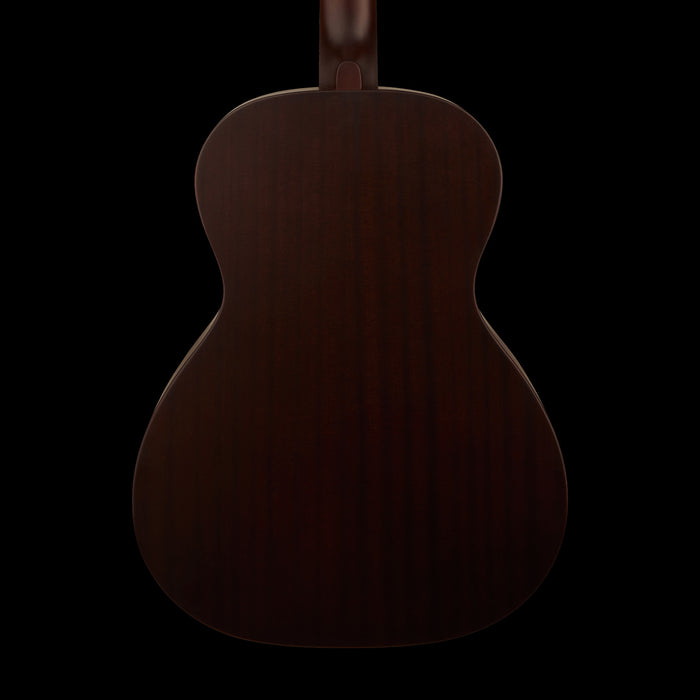 Gretsch Jim Dandy Concert Deep Cherry Burst Acoustic Guitar Back Crop