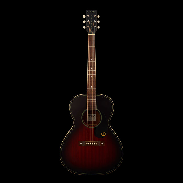 Gretsch Jim Dandy Concert Deep Cherry Burst Acoustic Guitar Front