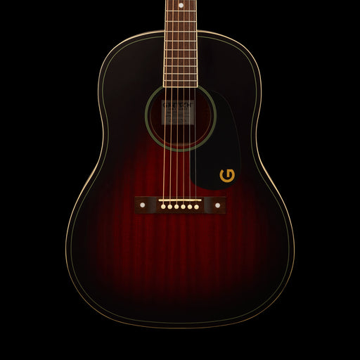 Gretsch Jim Dandy Dreadnought Deep Cherry Burst Acoustic Guitar Front Crop