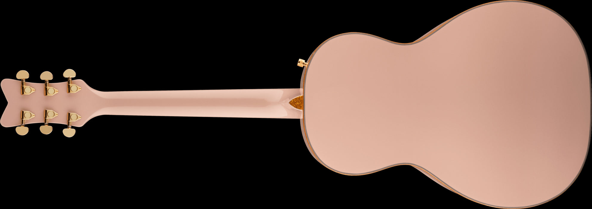 Gretsch G5021E Rancher Penguin Parlor Acoustic/Electric Shell Pink Acoustic Guitar Back