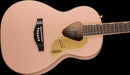 Gretsch G5021E Rancher Penguin Parlor Acoustic/Electric Shell Pink Acoustic Guitar Contoured Body Right