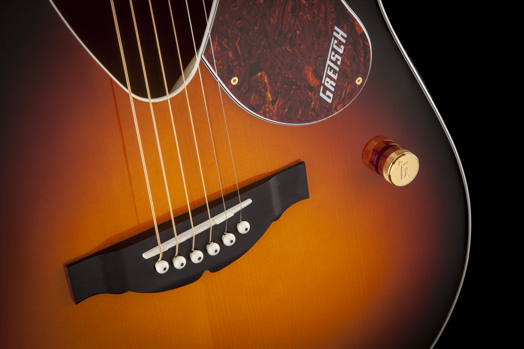 Gretsch G5031FT Rancher Acoustic Electric Sunburst Detail Knob