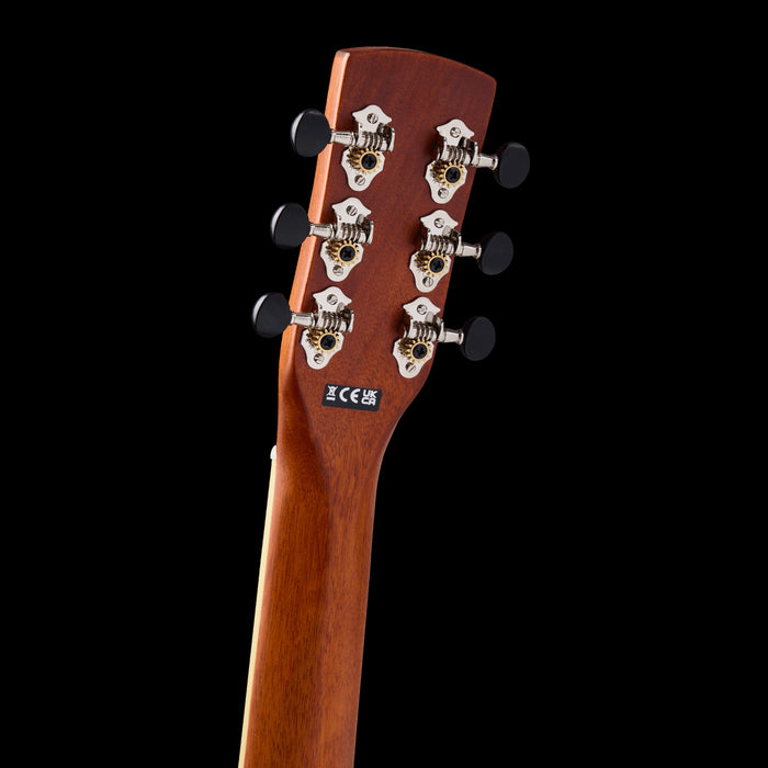 Gretsch Limited G9202 Honey Dipper Special Round-Neck Resonator Bell Bronze Headstock Back