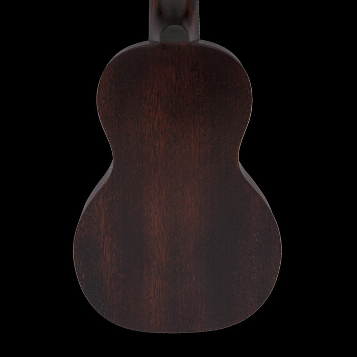 Gretsch G9100-L Soprano Long-Neck Ovangkol Fingerboard Ukulele - Vintage Mahogany Stain Back Crop