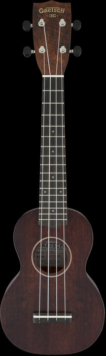 Gretsch G9100-L Soprano Long-Neck Ovangkol Fingerboard Ukulele - Vintage Mahogany Stain Front