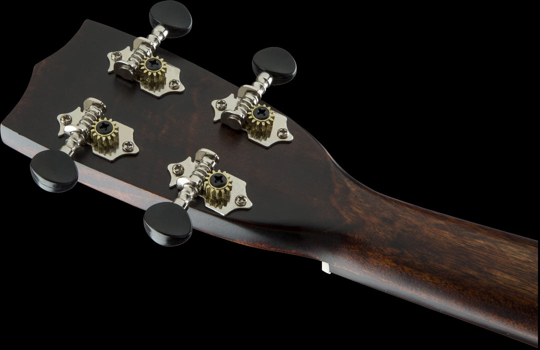 Gretsch G9100 Soprano Standard Ukulele - Vintage Mahogany Stain Headstock Back