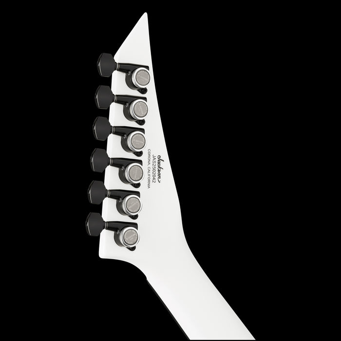 Jackson American Series Rhoads RR24 HT Snow White Headstock Back