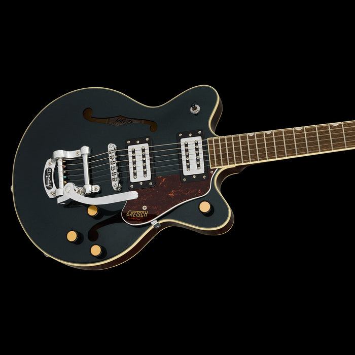 Gretsch G2655T Streamliner Center Block Jr. Double-Cut Cadillac Green Electric Guitar Contour Body Right