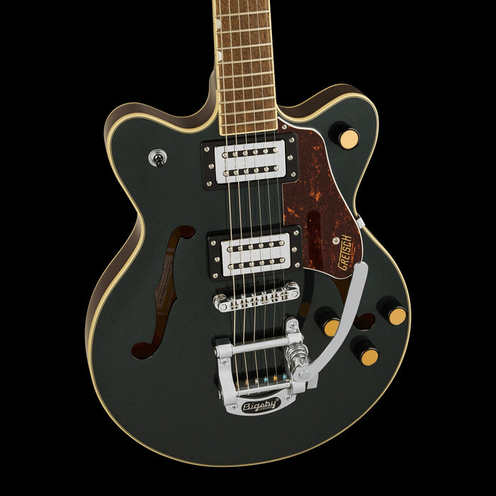 Gretsch G2655T Streamliner Center Block Jr. Double-Cut Cadillac Green Electric Guitar Front Body Right