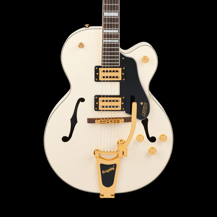 Gretsch Limited Edition G2420TG Streamliner Hollow Body Vintage White  Front Crop