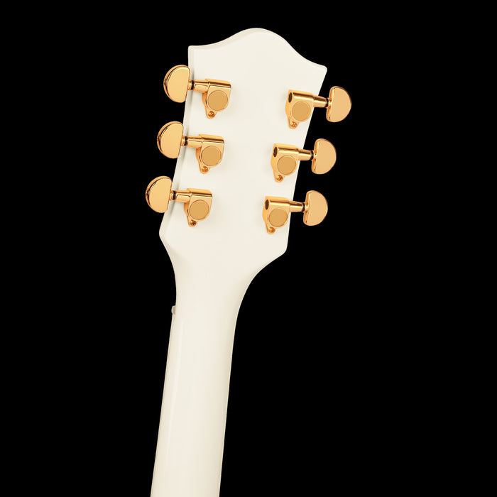 Gretsch Limited Edition G2420TG Streamliner Hollow Body Vintage White Headstock Back