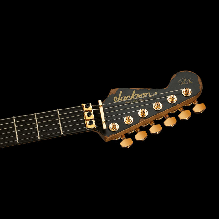 Jackson Pro Series Signature Phil Collen PC1-E Worn Black Headstock 