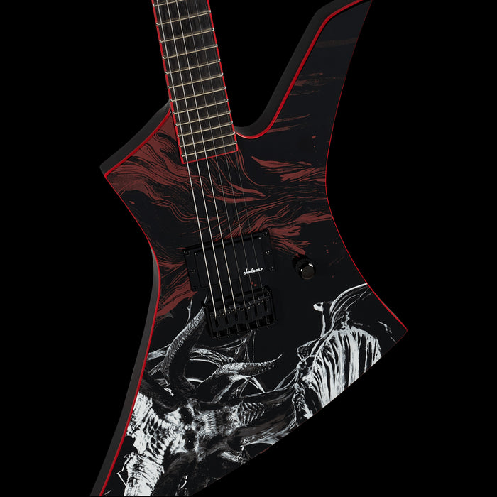 Jackson Limited Edition X Series Kelly Diablo IV Lord of Hatred Front Body Detail 