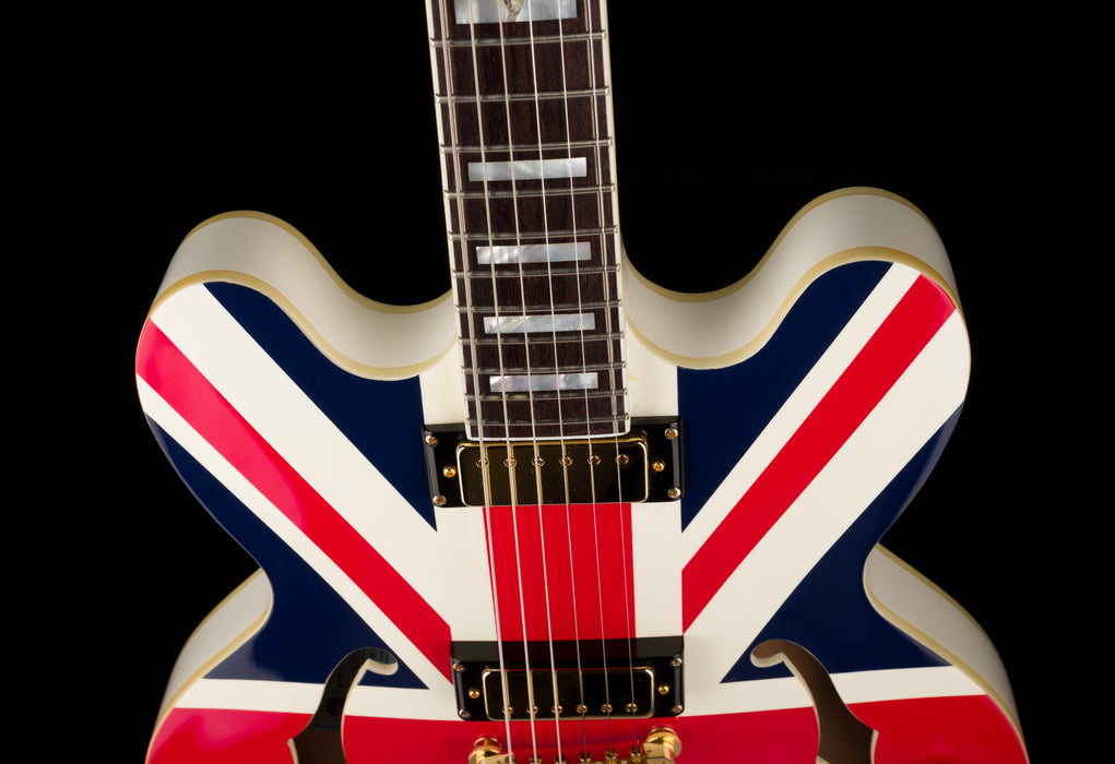 Pre Owned Epiphone Limited Edition Union Jack Sheraton Top Down