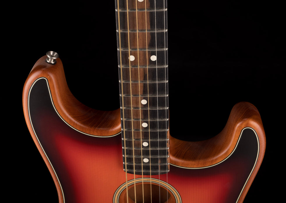 Used Fender Acoustasonic Stratocaster Sunburst With Gig Bag