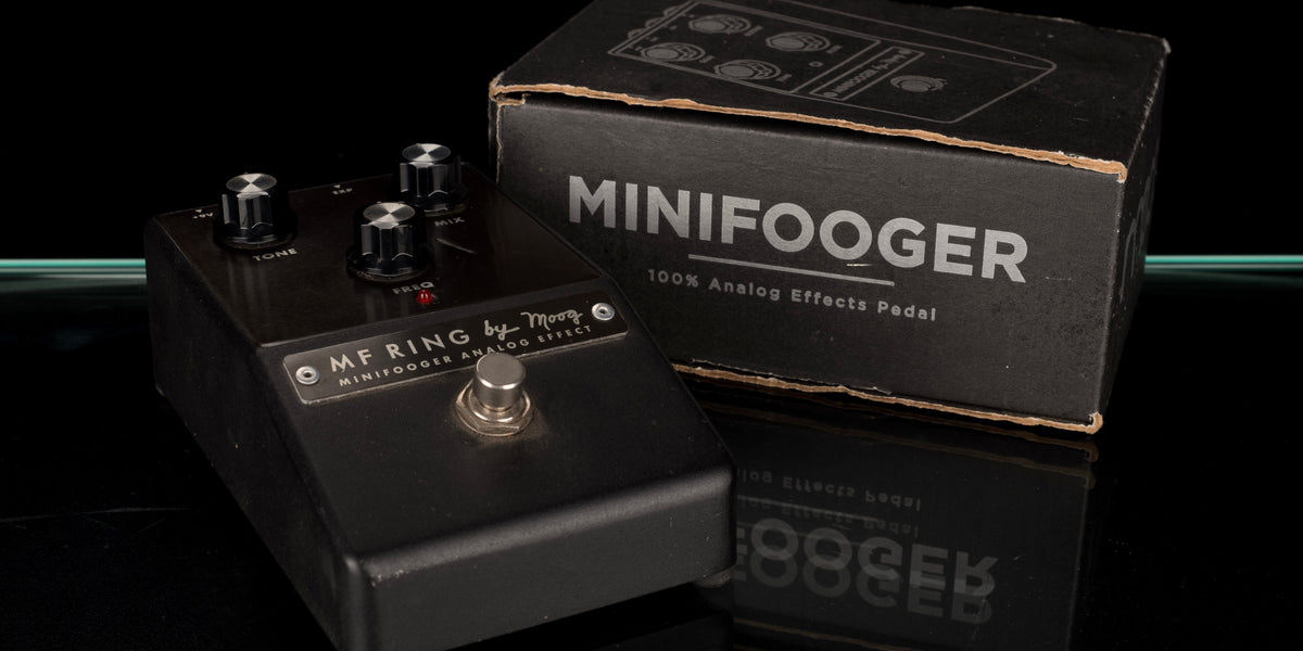 Used Moog Minifooger MF Ring Mod Analog Effect Pedal with Box