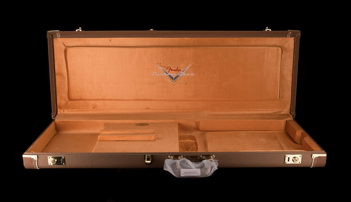 Fender Custom Shop Deluxe Brown G&G Hardshell Stratocaster Telecaster Case with Gold Interior