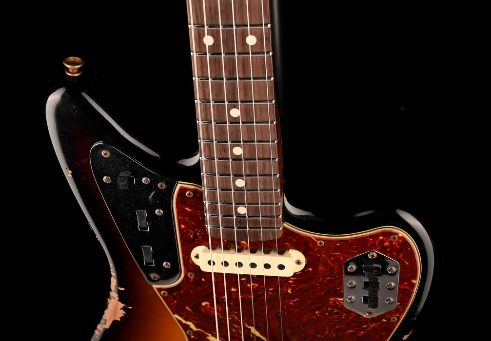 Fender Custom Shop Roasted 1962 Jaguar Journeyman Relic Wide Fade 2-Tone Sunburst With Case