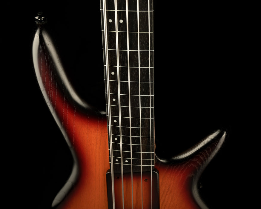 Used Ibanez GWB205 Gary Willis Fretless 5-String Electric Bass Tequila Sunrise Flat with Gig Bag