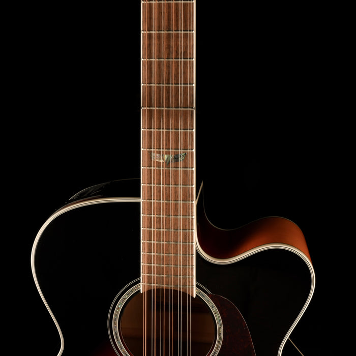 Pre Owned Takamine GJ72CE-12-BSB 12-String Sunburst Acoustic Guitar With Gig Bag #TC21080925