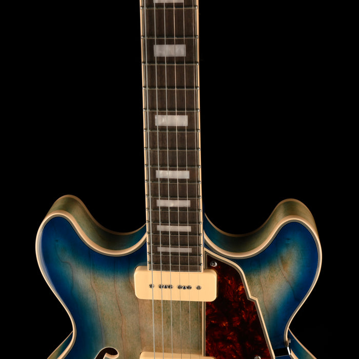 Pre Owned D'Angelico	Premier Series DC Boardwalk Semi-Hollow Blue Burst With Gig Bag