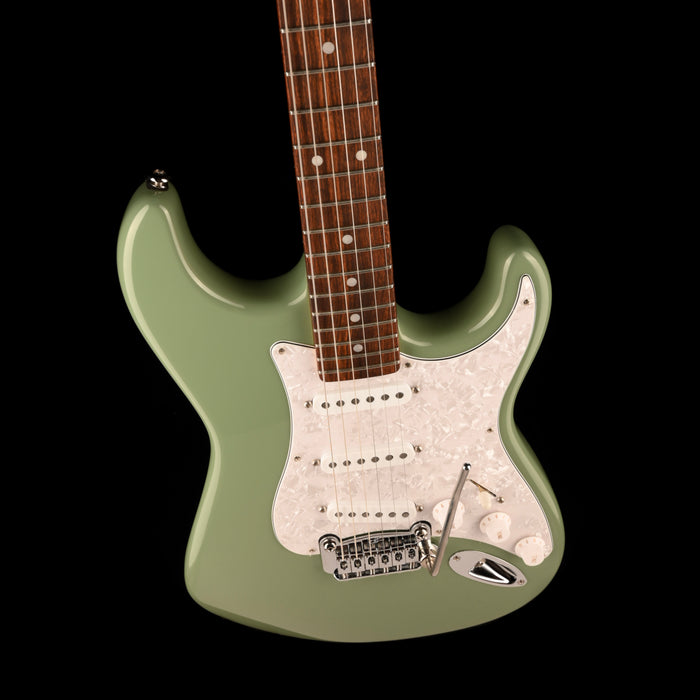 Pre Owned G&L Fullerton Deluxe Legacy Matcha Green Electric Guitar With Gig Bag