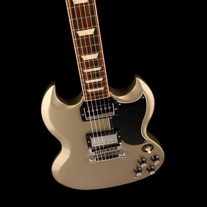 Pre Owned 2014 Gibson SG Standard Champagne Silver Electric Guitar With OHSC