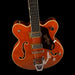 Used 2024 Gretsch Nashville G6220 TDC Top Flame Maple Round Up Orange With OHSC