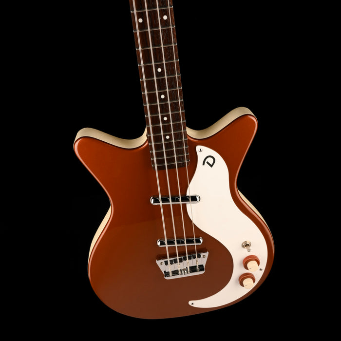 Used Danelectro Shorthorn Short-Scale Electric Bass Copper Burst with Gig Bag
