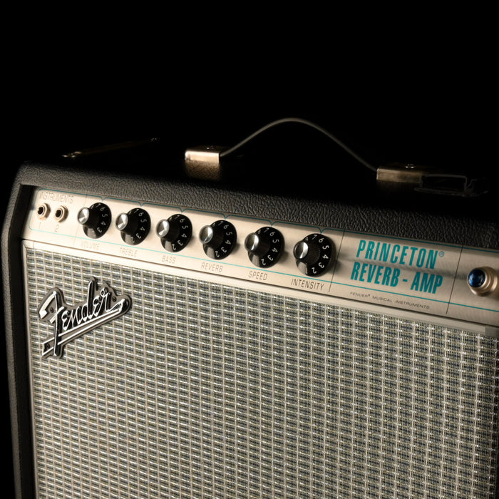 Used Fender '68 Custom Princeton Reverb Guitar Amp Combo With Alessandro Mod with Footswitch - 2
