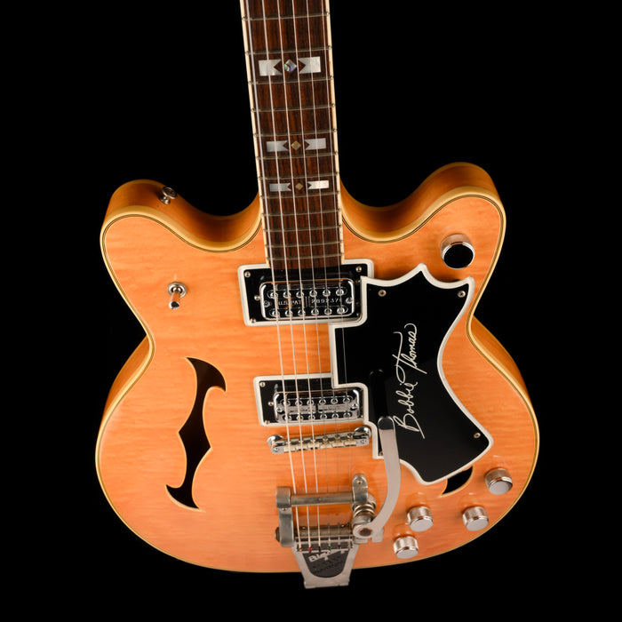 Vintage 1968 National Bobbie Thomas Blonde Electric Guitar With Gig Bag