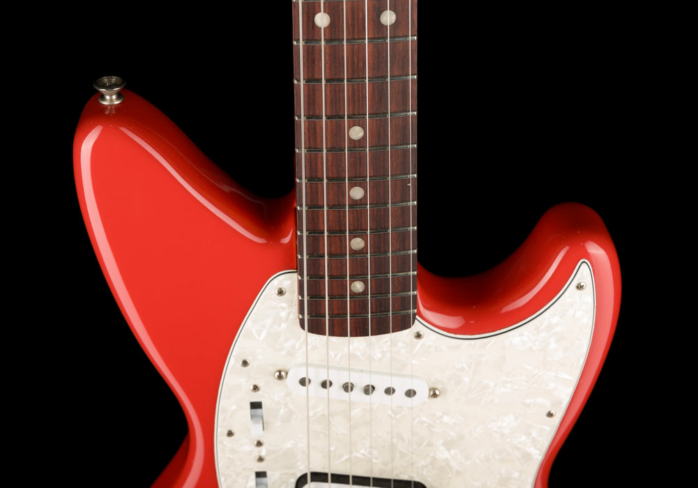 Used Fender Kurt Cobain Jag-Stang Fiesta Red With Gig Bag