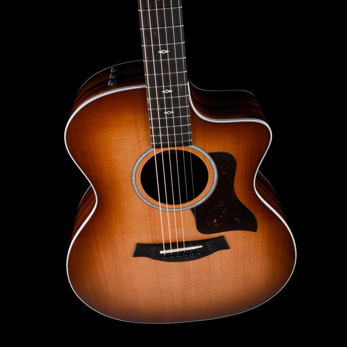 Taylor Special Edition 214ce Tigerwood Shaded Edgeburst Acoustic Electric Guitar With Case