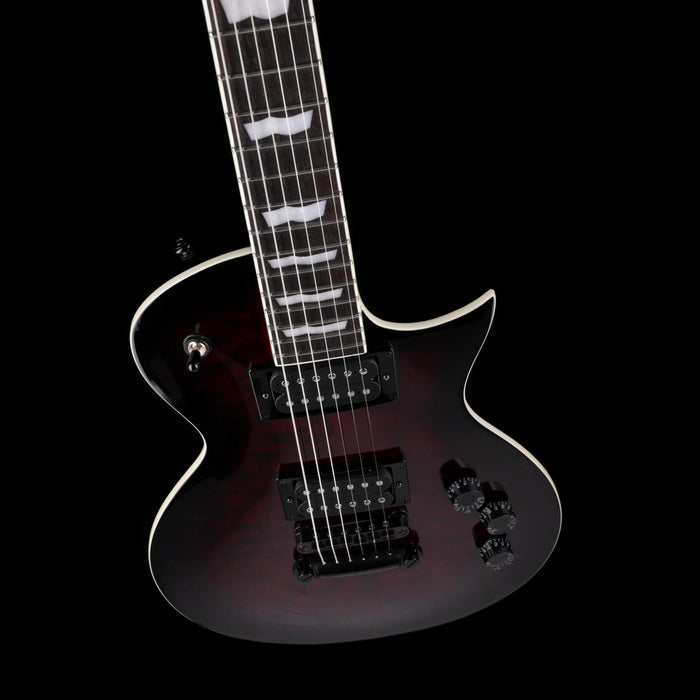 Used ESP LTD EC-256QM See Through Black Cherry Sunburst