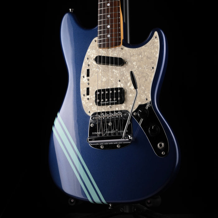 Pre Owned 2012 Fender Kurt Cobain Mustang Dark Lake Placid Blue With Gig Bag