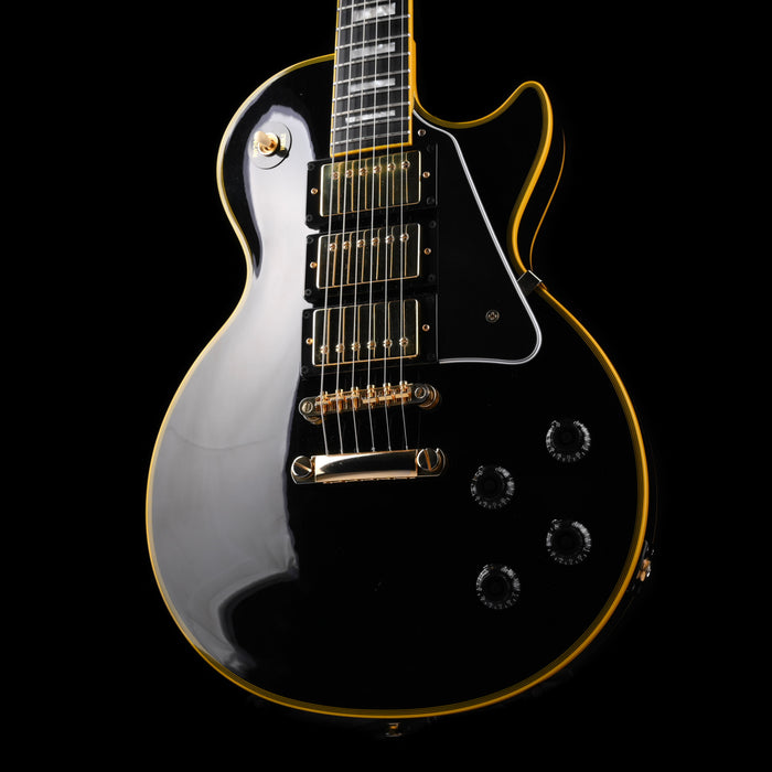 Used Epiphone Joe Bonamassa Les Paul Custom Black Beauty Ebony Outfit With OHSC