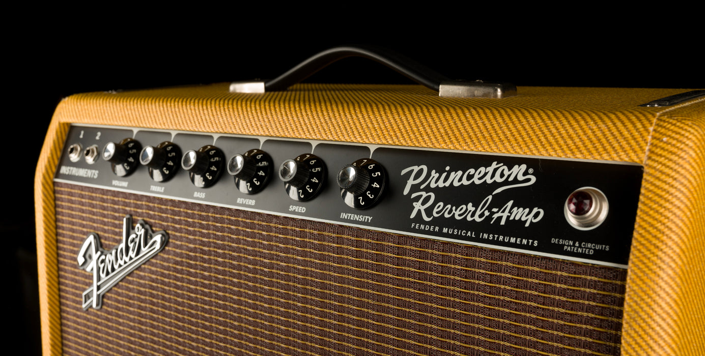 Used Fender '65 Princeton Reverb Tweed With 1x12" Combo With Cover