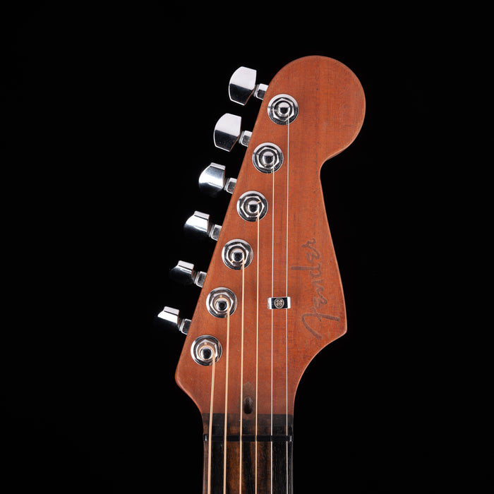 Pre Owned 2021 Fender Acoustasonic Jazzmaster Arctic White With Gig Bag