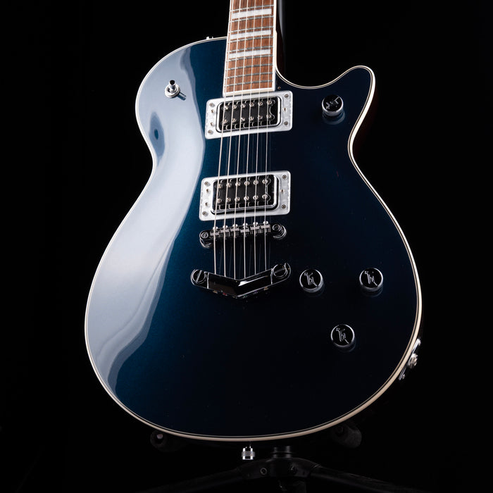 Pre Owned Gretsch G5220 Electromatic BT Single-Cut V-Stoptail Midnight Sapphire Electric Guitar With Gig Bag