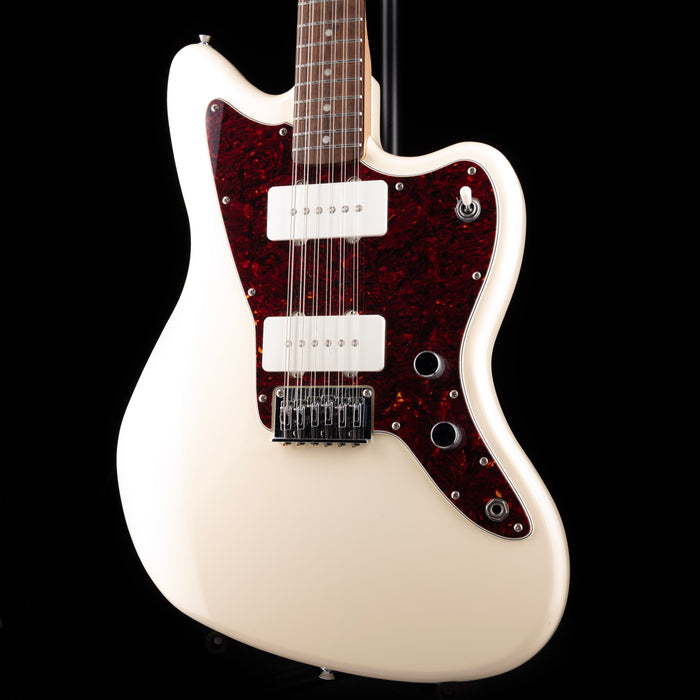 Used Squier Paranormal Jazzmaster XII Olympic White
