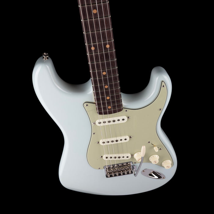 Fender Custom Shop Vintage Custom 1959 Stratocaster Time Capsule Faded Aged Sonic Blue With Case