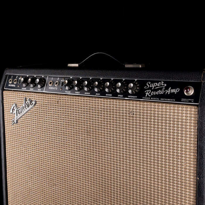 Vintage 1966 Fender Super Reverb Guitar Amp Combo With Cover
