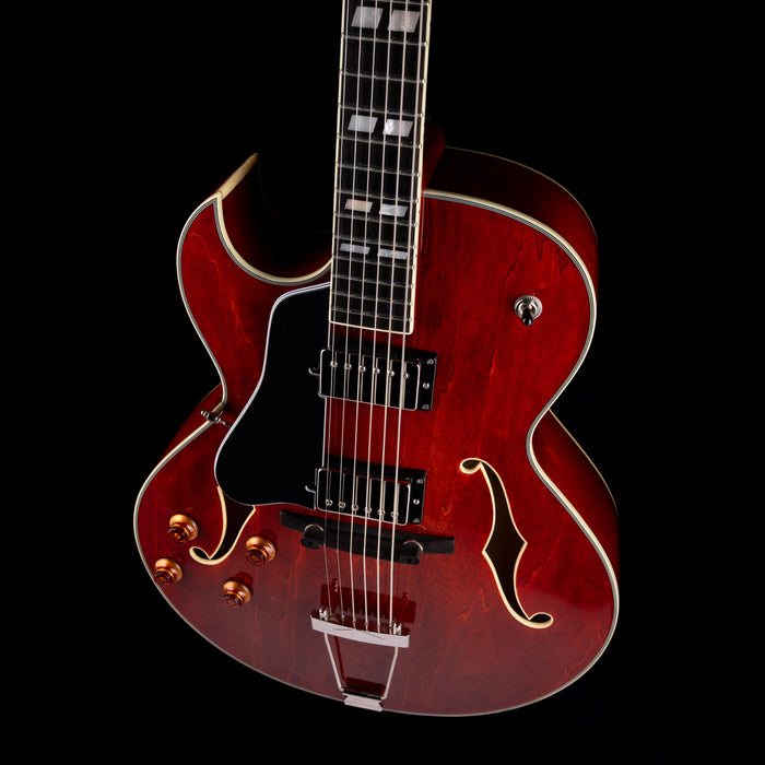 Pre Owned Eastman AR372ce Archtop Truetone Classic Finish Faded Cherry Left-Handed With OHSC