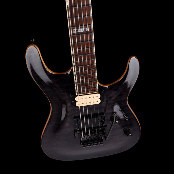 Used ESP LTD MH-250 Transparent Black With Case