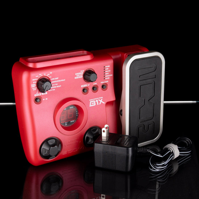 Used Zoom B1X Red Bass Effects Processor