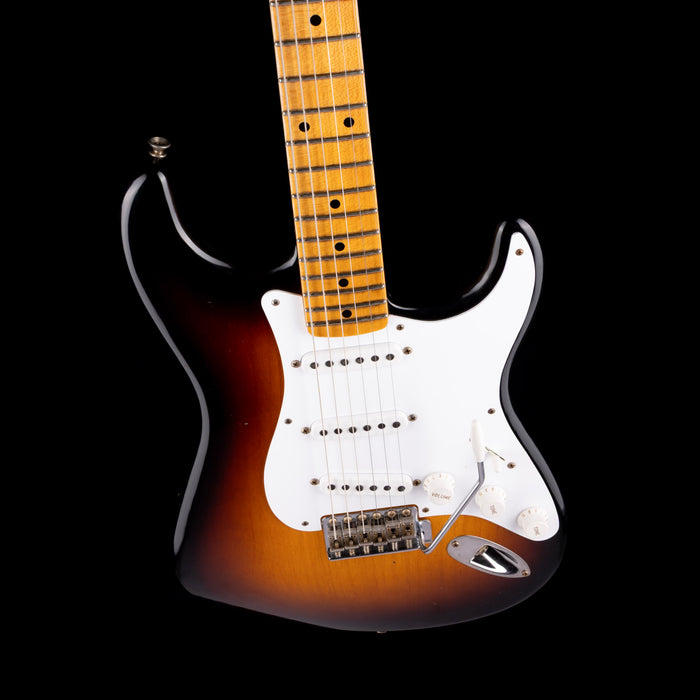 Used 2024 Fender Custom Shop Limited Edition 70th Anniversary 1954 Stratocaster Journeyman Relic Wide-Fade 2-Color Sunburst with OHSC